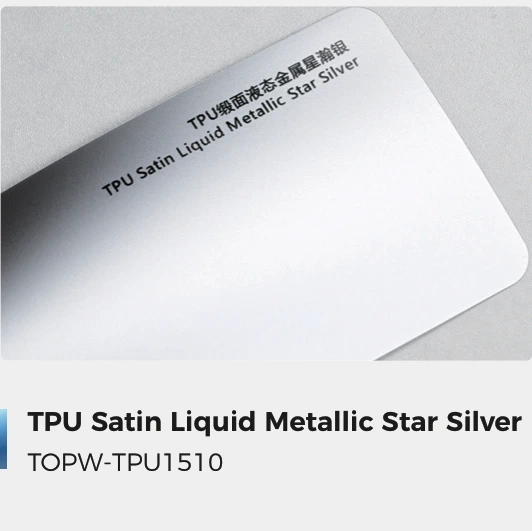 Satin Liquid Metallic Star Silver
