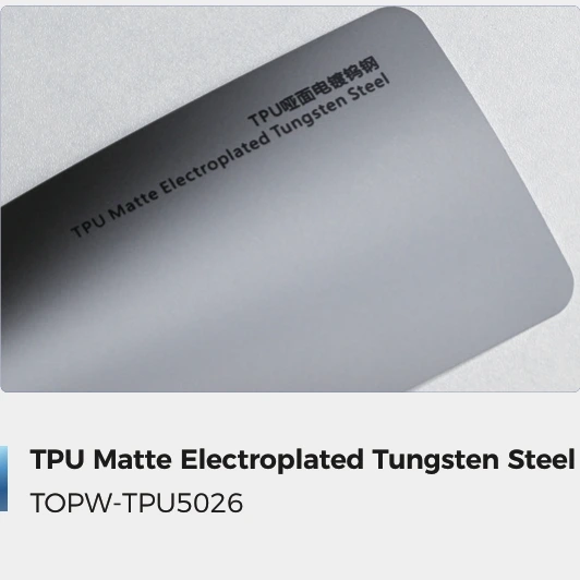Matte Electroplated Tungsten Steel
