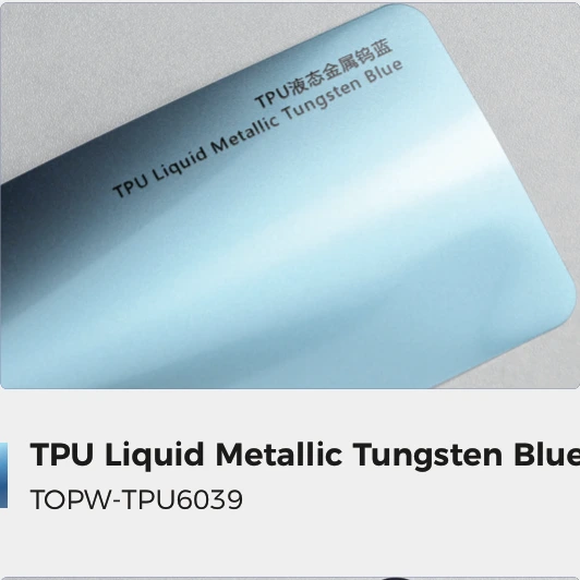 Liquid Metallic Tungsten Blue