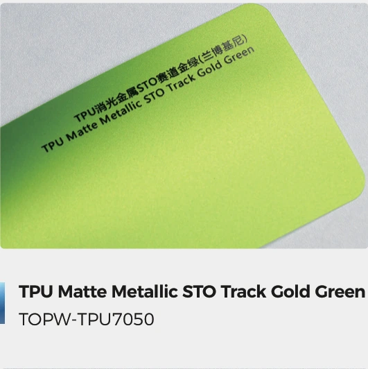 Matte Metallic STO Track Gold Green