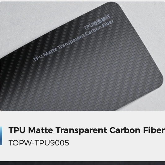 Matte Transparent Carbon Fiber